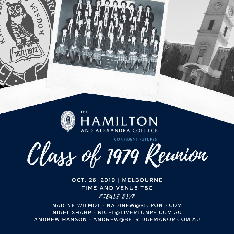 Class Reunion 1979 40 yr Social Media Post